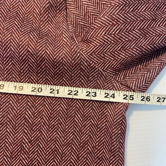 Lands' End Cowlneck Fleece‎ Tunic Sweater Women's 1X Herringbone Cozy Sweatshirt - Picture 10 of 11